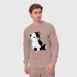 Костюм хлопковый мужской Monokuma, цвет: пыльно-розовый — фото 2