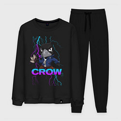 Костюм хлопковый мужской Brawl Stars CROW, цвет: черный