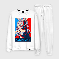 Костюм хлопковый мужской MY HERO ACADEMIA All might, цвет: белый