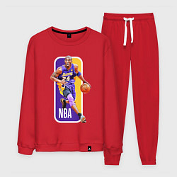 Костюм хлопковый мужской NBA Kobe Bryant, цвет: красный