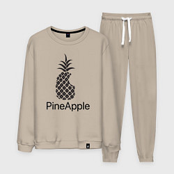 Костюм хлопковый мужской PineApple, цвет: миндальный