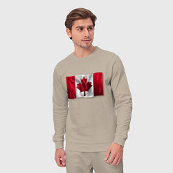 Костюм хлопковый мужской Канада, цвет: миндальный — фото 2