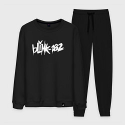 Костюм хлопковый мужской Blink 182, цвет: черный