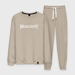 Костюм хлопковый мужской Megadeth, цвет: миндальный