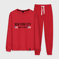 Костюм хлопковый мужской NEW YORK, цвет: красный