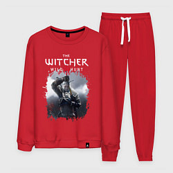 Костюм хлопковый мужской ВЕДЬМАК, цвет: красный