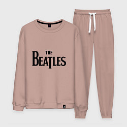 Костюм хлопковый мужской The Beatles, цвет: пыльно-розовый