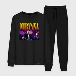 Костюм хлопковый мужской NIRVANA Курт Кобейн, цвет: черный