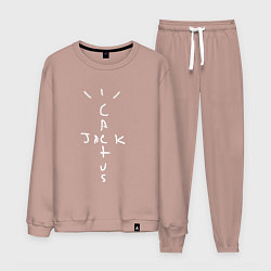 Костюм хлопковый мужской CACTUS JACK, цвет: пыльно-розовый