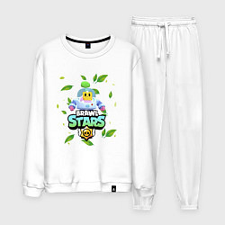 Костюм хлопковый мужской Sprout Brawl Stars, цвет: белый