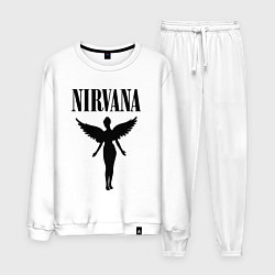 Костюм хлопковый мужской NIRVANA, цвет: белый