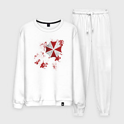 Костюм хлопковый мужской Umbrella, цвет: белый