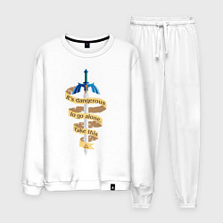 Костюм хлопковый мужской The Legend of Zelda, цвет: белый