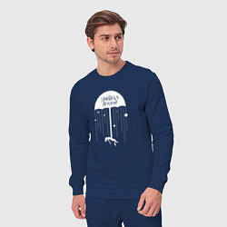Костюм хлопковый мужской The umbrella academy, цвет: тёмно-синий — фото 2