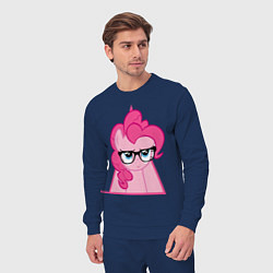 Костюм хлопковый мужской Pinky Pie hipster, цвет: тёмно-синий — фото 2