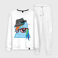 Мужской костюм Rainbow Dash hipster