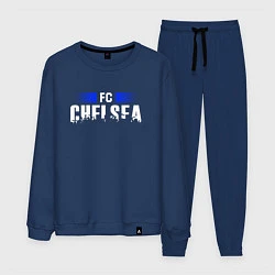 Костюм хлопковый мужской FC Chelsea, цвет: тёмно-синий