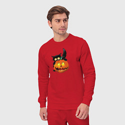 Костюм хлопковый мужской Хеллоуин, цвет: красный — фото 2