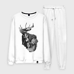 Костюм хлопковый мужской Hannibal, цвет: белый