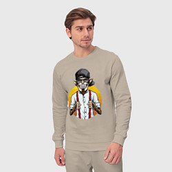 Костюм хлопковый мужской Monkey hipster, цвет: миндальный — фото 2