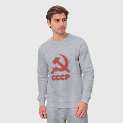 Костюм хлопковый мужской СССР, цвет: меланж — фото 2