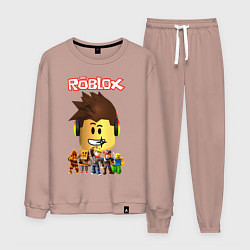 Костюм хлопковый мужской ROBLOX, цвет: пыльно-розовый