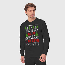 Костюм хлопковый мужской My ugly christmas sweater, цвет: черный — фото 2