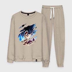 Костюм хлопковый мужской Dragon Ball, цвет: миндальный