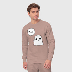 Костюм хлопковый мужской My boo, цвет: пыльно-розовый — фото 2