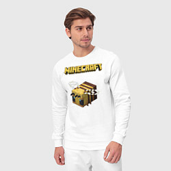 Костюм хлопковый мужской Minecraft, цвет: белый — фото 2
