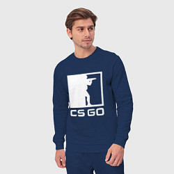 Костюм хлопковый мужской CS GO, цвет: тёмно-синий — фото 2