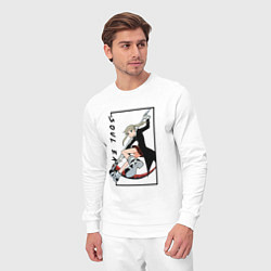 Костюм хлопковый мужской Моя геройская академия, цвет: белый — фото 2