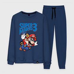 Костюм хлопковый мужской Mario 3, цвет: тёмно-синий