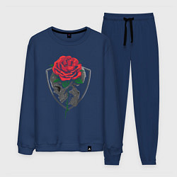 Костюм хлопковый мужской Skull&Rose, цвет: тёмно-синий