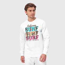 Костюм хлопковый мужской Surf, цвет: белый — фото 2