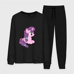 Костюм хлопковый мужской Pony Pink Mammal Purple - Litt, цвет: черный