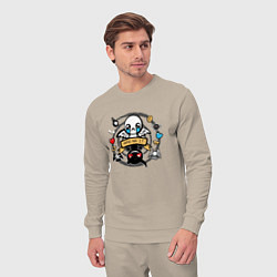 Костюм хлопковый мужской THE BINDING OF ISAAC WHO AM I, цвет: миндальный — фото 2