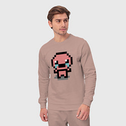 Костюм хлопковый мужской Pixel isaac, цвет: пыльно-розовый — фото 2