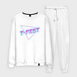 Костюм хлопковый мужской T-Fest, цвет: белый