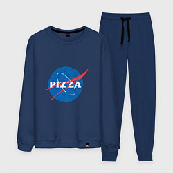 Костюм хлопковый мужской NASA Pizza, цвет: тёмно-синий