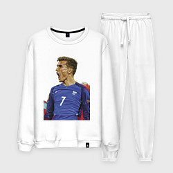 Костюм хлопковый мужской Antoine Griezmann, цвет: белый