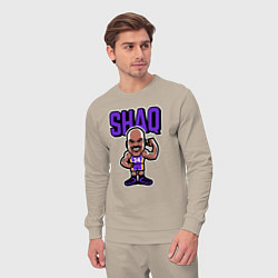 Костюм хлопковый мужской Shaq, цвет: миндальный — фото 2