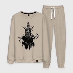 Костюм хлопковый мужской Мортред Phantom Assasin DOTA2, цвет: миндальный