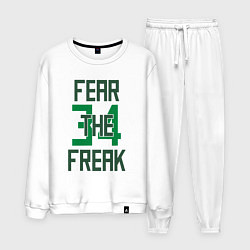 Костюм хлопковый мужской Fear The Freak 34, цвет: белый