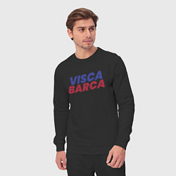 Костюм хлопковый мужской Visca Barca, цвет: черный — фото 2