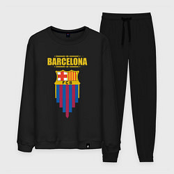 Костюм хлопковый мужской Барселона Испания, цвет: черный