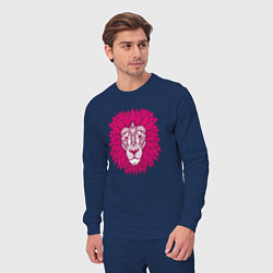 Костюм хлопковый мужской Pink Lion, цвет: тёмно-синий — фото 2