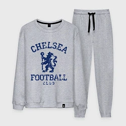 Костюм хлопковый мужской Chelsea FC: Lion, цвет: меланж