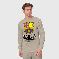 Костюм хлопковый мужской Barcelona Football Club, цвет: миндальный — фото 2