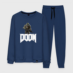 Костюм хлопковый мужской Doom 2016, цвет: тёмно-синий